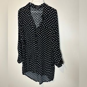 Oversized flowy shirt dress Womens Medium